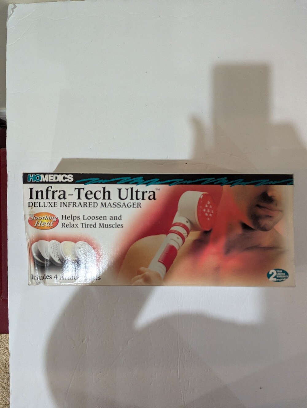 NEW Homedics Infra-Tech Ultra Handheld Deluxe Infrared Massager